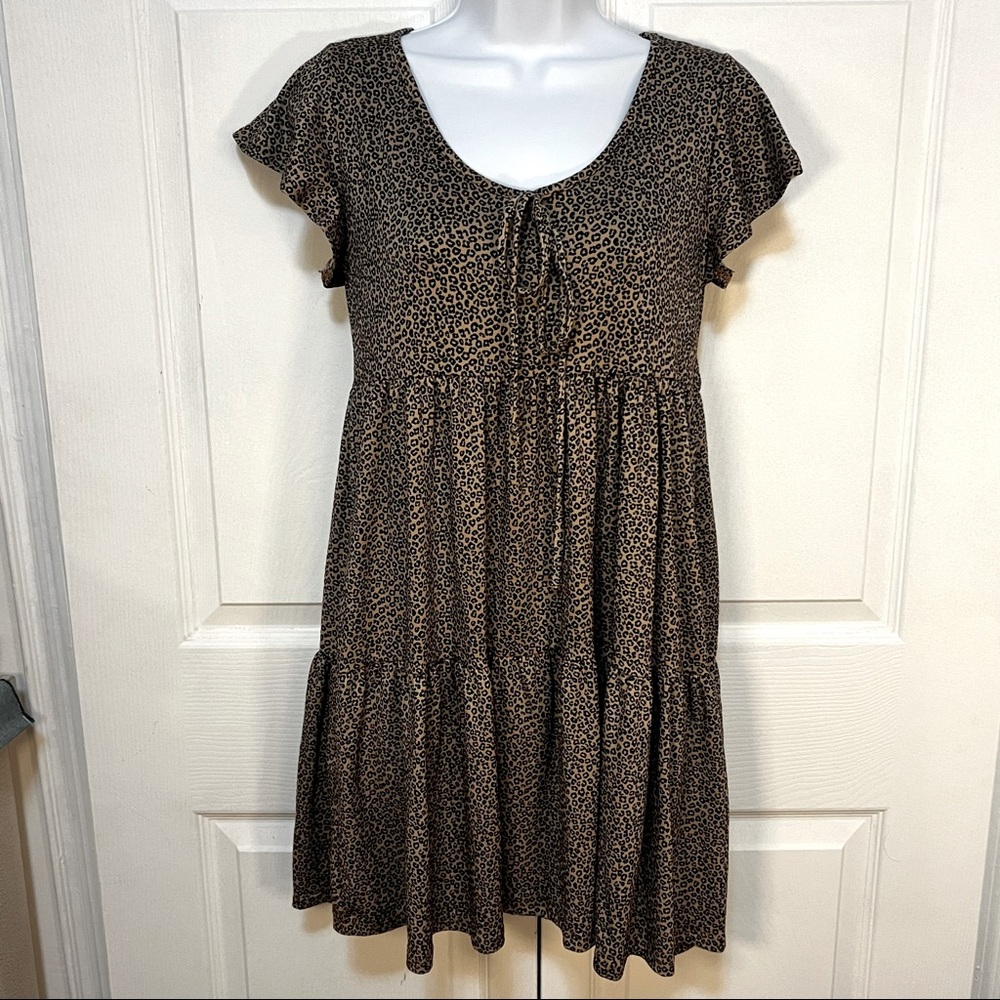 Jessica Simpson Animal Print Short Sleeve Dress